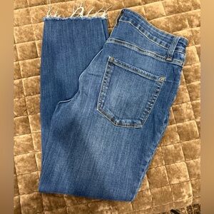 LC Lauren Conrad Frayed Hem Blue Jeans